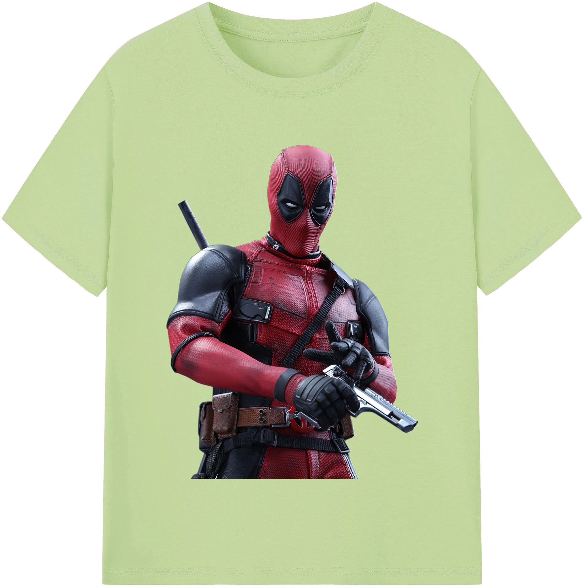 （画像用） Deadpool デッドプール 綿100％半袖Tシャツ（フロントプリント）